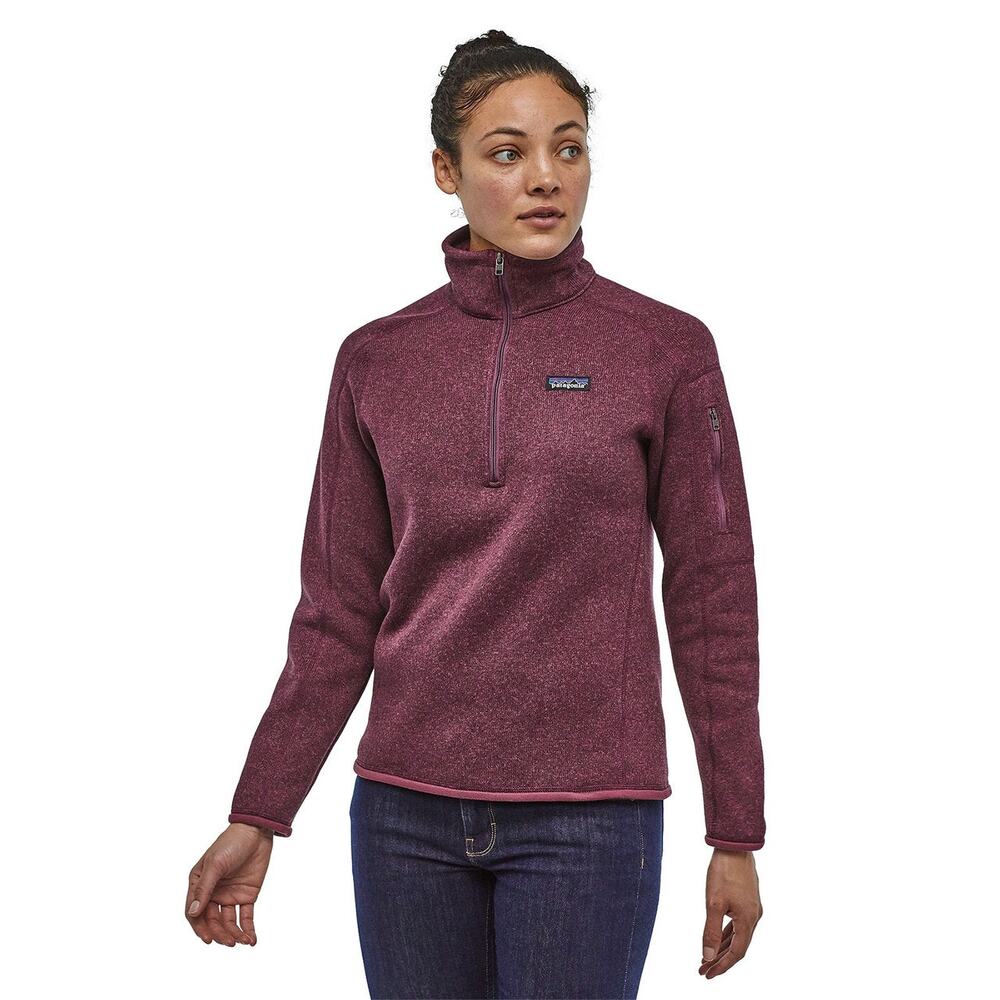 Patagonia Better Sweater Fleece Jacket Women XS Purple 1/4 Zip Stand-Up Collar